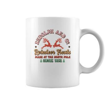 Retro Christmas Rudolph And Co Reindeer Treats Coffee Mug - Seseable