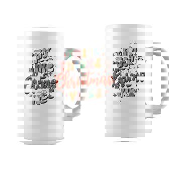 Retro Christmas Thick Thighs And Holiday Vibes Coffee Mug | Seseable CA