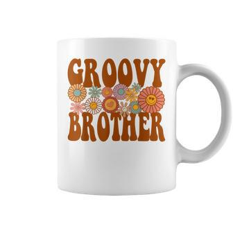 Retro Groovy Brother Matching Family 1St Birthday Party Coffee Mug - Thegiftio UK