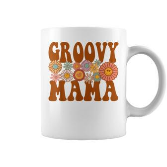 Retro Groovy Mama Matching Family 1St Birthday Party Coffee Mug - Seseable