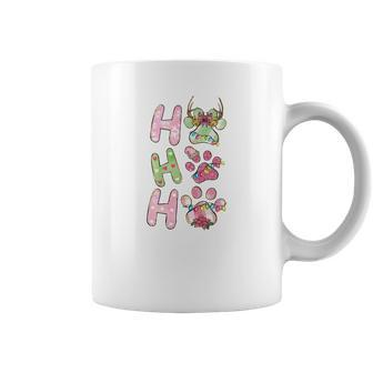 Retro Ho Ho Ho Paws Christmas Pet Lovers Christmas Coffee Mug - Seseable
