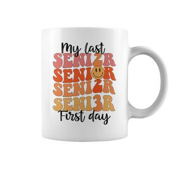 Retro My Last First Day Senior 2023 First Day Of High School Coffee Mug - Thegiftio UK