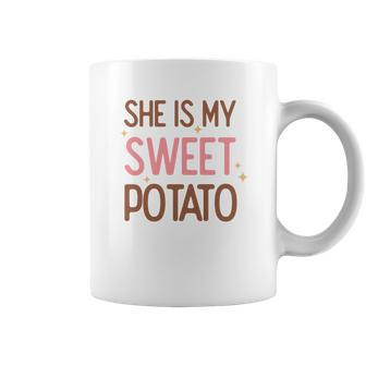 Retro Thanksgiving She Is My Sweet Potato Coffee Mug - Seseable