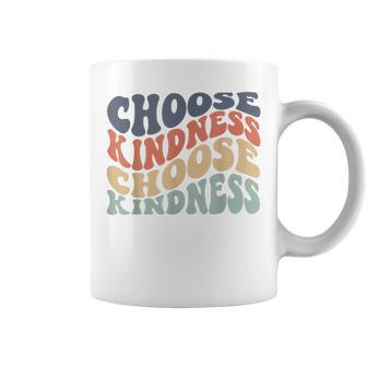 Retro Vintage Smiley Face Choose Kindness Lover Spiritual V2 Coffee Mug - Thegiftio UK