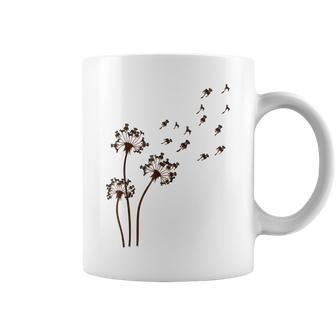 Rottweiler Flower Fly Dandelion For Dog Mama Dog Lover Coffee Mug - Thegiftio UK