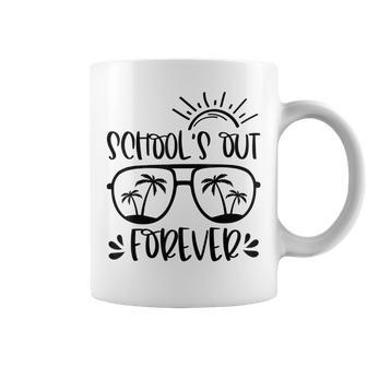 Schools Out Forever Retired & Loving It Funny Summer Teacher V2 Coffee Mug - Thegiftio UK