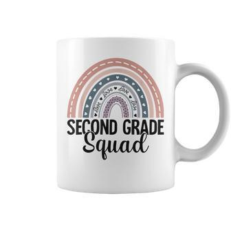 Second Grade Squad Back To School 2Nd Grade Rainbow Teacher Coffee Mug - Thegiftio UK