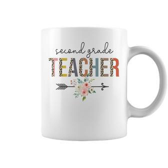 Second Grade Teacher Leopard Teachers Day Back To School Coffee Mug - Thegiftio UK