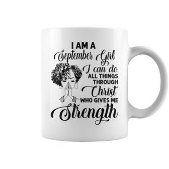 September Girl Im An September Birthday Black Girl Coffee Mug - Thegiftio UK