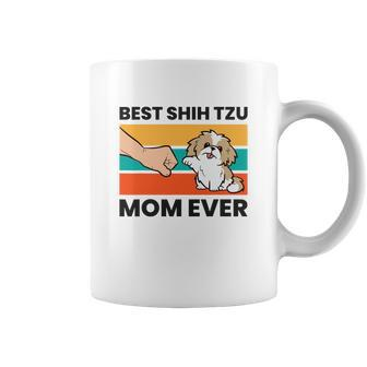 Shih Tzu Mama Best Shih Tzu Mom Ever Coffee Mug - Monsterry AU