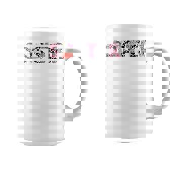 Sister Of The Birthday For Girl Cow Farm Birthday Cow Coffee Mug - Thegiftio