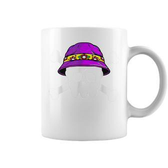 Skull Crossbones Freebooter Pirate With Bucket Hat Coffee Mug - Thegiftio UK