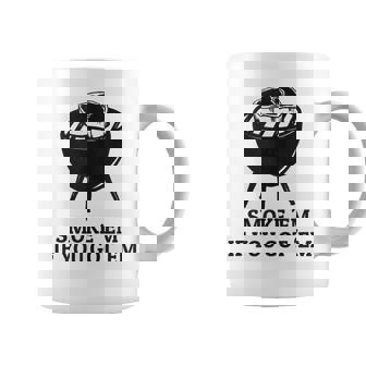 Smoke Em If You Got Em Distressed Bbq Meat Grilling Coffee Mug - Thegiftio UK