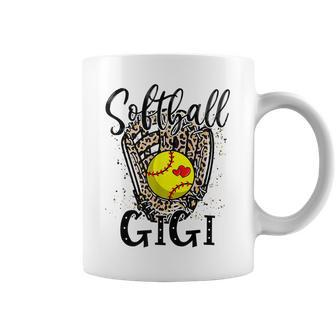 Softball Gigi Leopard Game Day Softball Lover Mothers Day Coffee Mug - Thegiftio UK