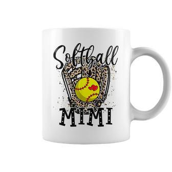 Softball Mimi Leopard Game Day Softball Lover Mothers Day Coffee Mug - Thegiftio UK