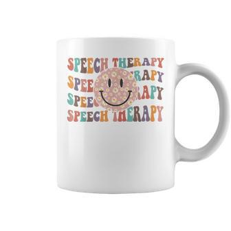 Speech Therapy Retro Speech Therapy Slp Team Teacher Coffee Mug - Thegiftio UK