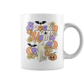 Spooky Mama Floral Ghost Boo Mom And Babe Matching Halloween Coffee Mug - Seseable