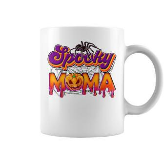 Spooky Mama Jack O Lantern Halloween Mama Pumpkin Coffee Mug - Seseable