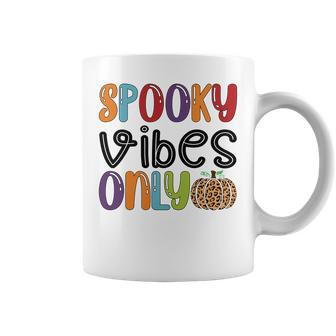 Spooky Vibes Only Colorful Halloween Coffee Mug - Seseable