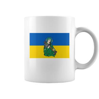 St Javelin Protector Of Ukraine Flag Design Tshirt Coffee Mug - Monsterry