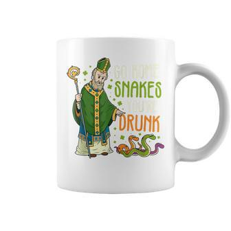 St Patrick Snakes Go Home Youre Drunk Funny Paddys Day Gift Coffee Mug - Thegiftio