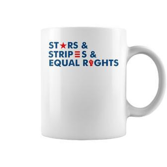 Stars Stripes And Equal Rights 4Th Of July Patriotic V2 Coffee Mug - Seseable