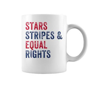 Stars Stripes And Equal Rights 4Th Of July Womens Rights V2 Coffee Mug - Seseable