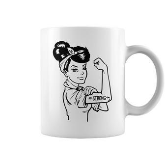 Strong Woman Rosie Strong White Woman V2 Coffee Mug - Seseable