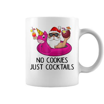 Summer Santa Christmas In July No Cookies Just Cocktails Coffee Mug - Thegiftio UK