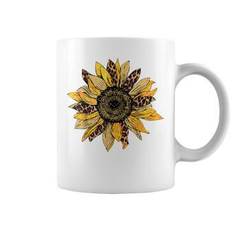 Sunflower For Women Cute Graphic Cheetah Print Coffee Mug - Thegiftio UK