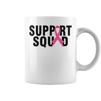 Support Squad Breast Cancer Warrior Breast Cancer Awareness Coffee Mug - Thegiftio UK