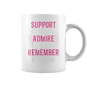 Support The Fighters Breast Cancer Awareness Month Support Coffee Mug - Thegiftio UK