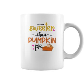 Sweeter Than Pumpkin Pie Fall Coffee Mug - Seseable