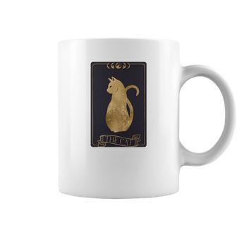 Tarrot Card Misterious The Cat Card Design Coffee Mug - Seseable