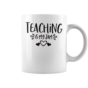 Teaching Is My Jam Teacher Life Teacher Appreciation School Coffee Mug - Thegiftio UK