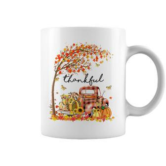 Thankful Grateful Blessed Pumpkin Truck Its Fall Yall Autumn V2 Coffee Mug - Thegiftio UK
