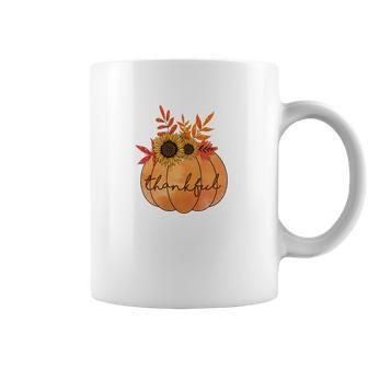 Thankful Pumpkin Gift Fall Season Coffee Mug - Seseable