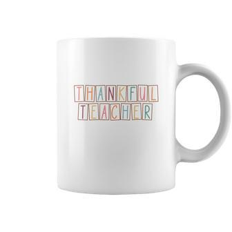 Thanks Giving Thankful Teacher V2 Coffee Mug - Seseable