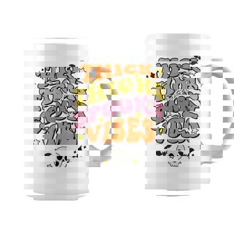 Thick Thighs And Spooky Vibes Spooky Season Halloween Coffee Mug - Seseable