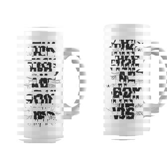 Thick Thighs And Spooky Vibes The Original Halloween Coffee Mug - Seseable