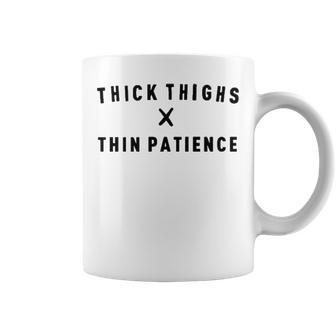 Thick Thighs Thin Patience V3 Coffee Mug - Seseable
