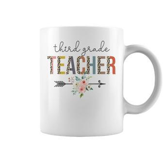 Third Grade Teacher Leopard Teachers Day Back To School Coffee Mug - Thegiftio UK