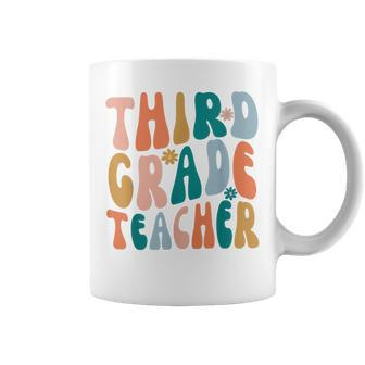 Third Grade Teacher Retro Groovy Design 3Rd Grade Teaching Coffee Mug - Thegiftio UK
