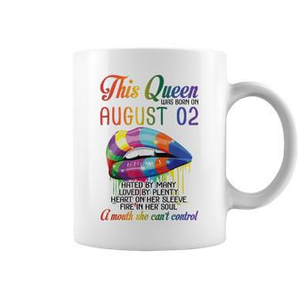 This Queen Was Born On August 2Nd Happy Birthday To Me Mommy Coffee Mug - Thegiftio UK