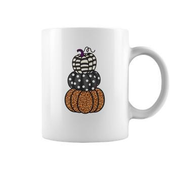 Three Pumpkins Fall Season Love Coffee Mug - Seseable