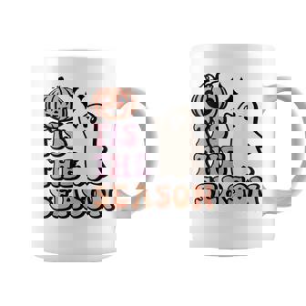 Tis The Season Pumpkin Ghost Funny Autumn Halloween Coffee Mug - Thegiftio