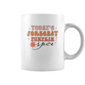 Todays Forecast Pumpkin Spice Fall Coffee Mug - Seseable