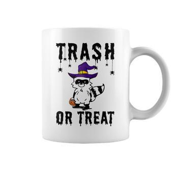 Trash Or Treat Funny Trash Panda Witch Hat Halloween Costume Coffee Mug - Seseable