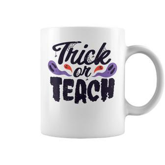 Trick Or Teach Funny Halloween Spooky Teacher Appreciation Coffee Mug - Thegiftio UK