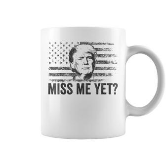 Trump Miss Me Yet Trump 2024 America Flag Ill Be Back 4Th Coffee Mug - Thegiftio UK